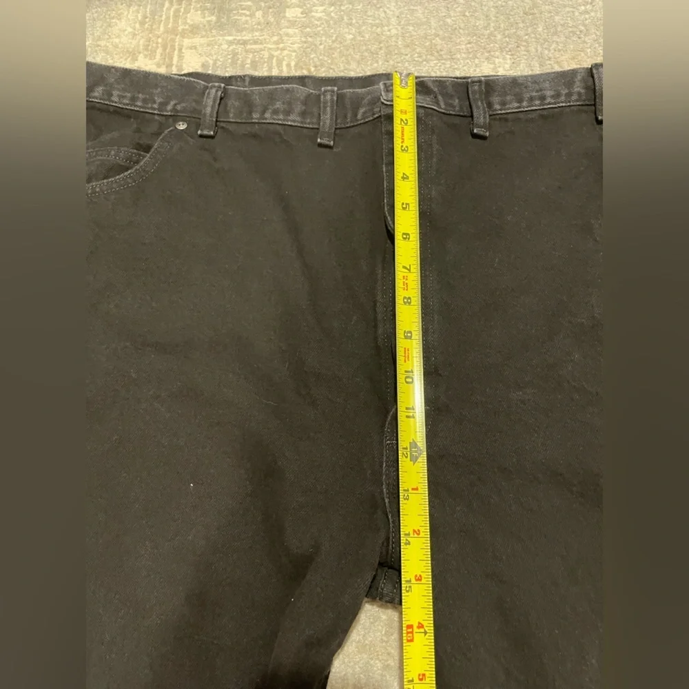 Wrangler Rugged Wear Black Denim Jeans Mens Size 50x30 100% Cotton - Picture 4 of 10